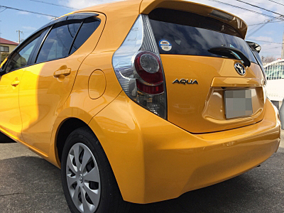 大きなヘコミバンパー板金修理アフター